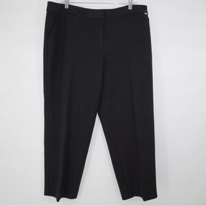 St. John Emma Trousers Black Career Office Slacks Pants Size 16 Business casual